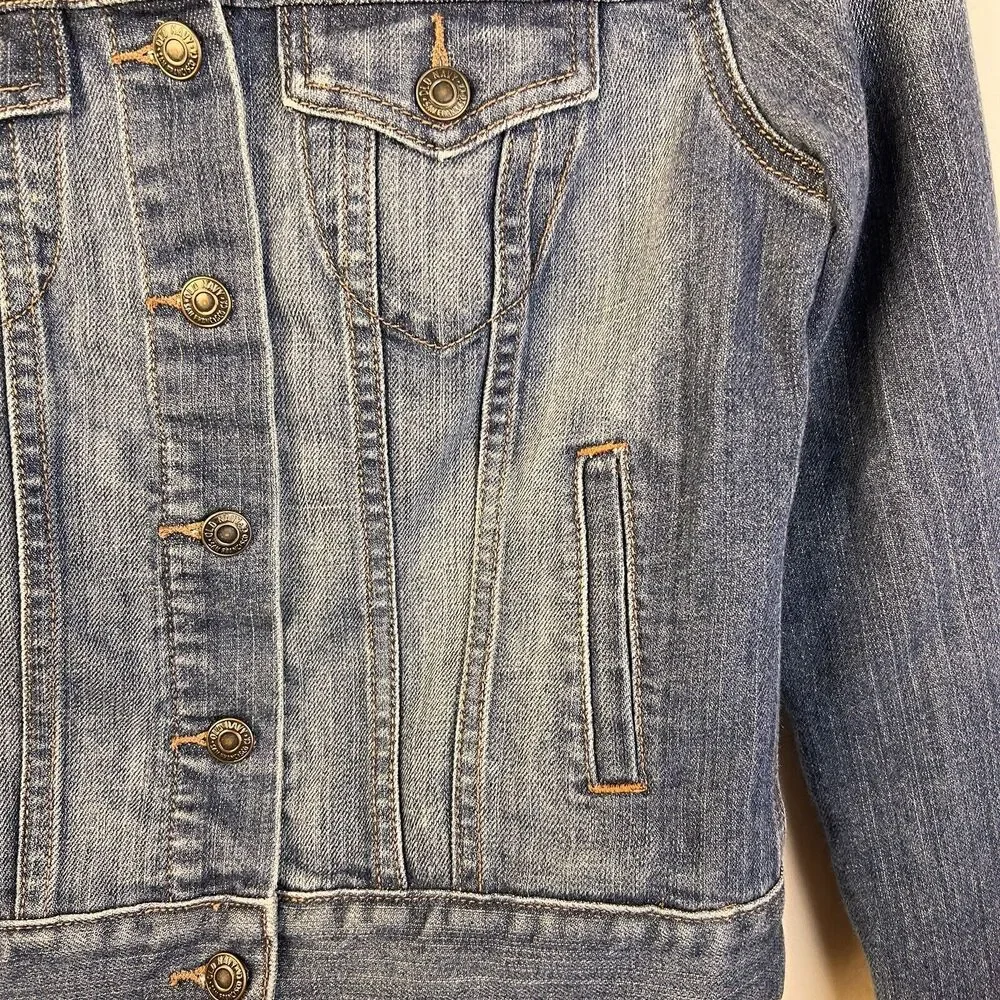 Old Navy Jean Jacket Women's Small Denim Western Utility Outdoors Cotton Casual - Picture 4 of 9